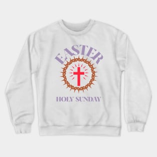 Easter Sunday Cross Christian Christianity Jesus Faith Love Crewneck Sweatshirt